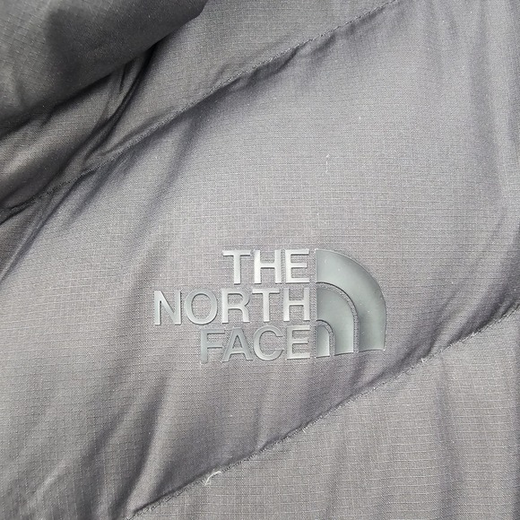 The North Face Down Sherpa Puffer Jacket Womens XL Black Hooded Lined 550 Winter - Picture 10 of 11